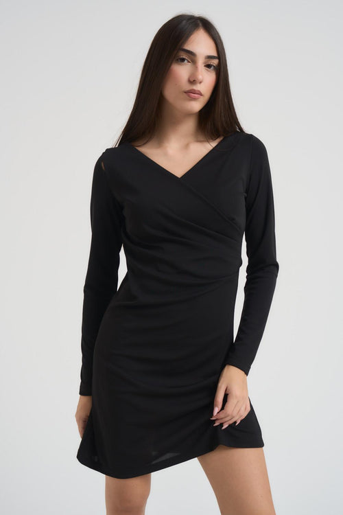 Abito donna midi nero - 2