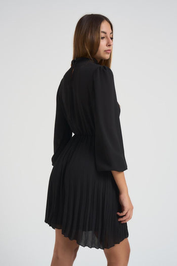 Abito donna corto nero - 6