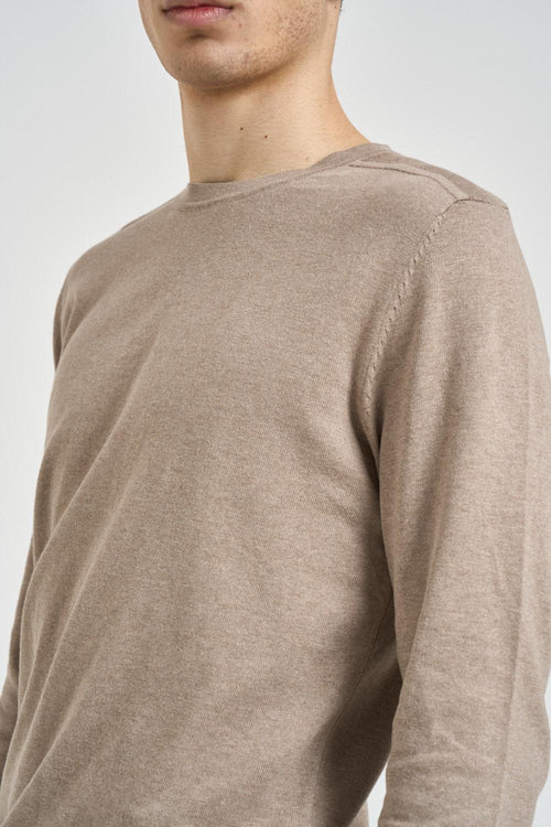Maglia uomo girocollo beige - 2
