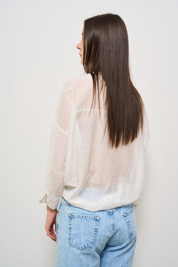 Camicia donna leggera bianca - 5