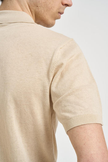 Polo uomo beige - 5