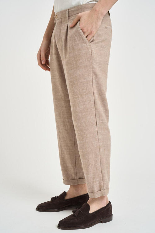 Pantalone uomo chino beige - 2