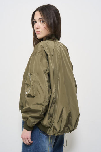 Giubbotto donna verde bomber - 8