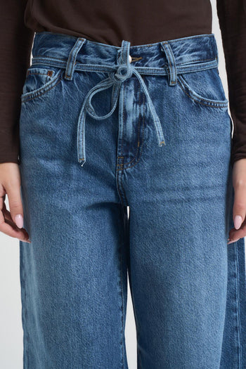 Jeans donna balloon denim medio - 4