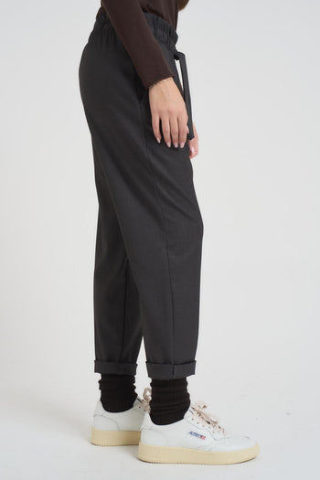 Pantalone donna regular grigio antracite - 4