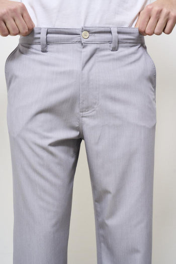 Pantalone uomo dritto grigio - 6