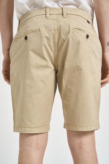 Bermuda uomo in cotone beige - 4