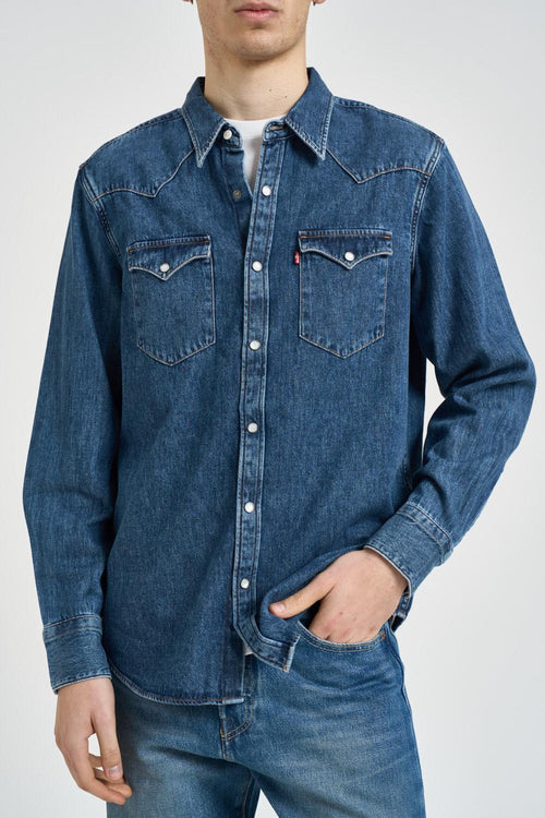 Camicia uomo Barstow in denim blu - 2