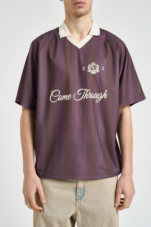 Polo uomo a righe viola - 2