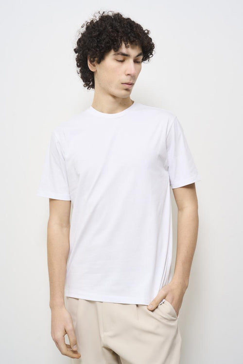 T-shirt uomo girocollo bianca