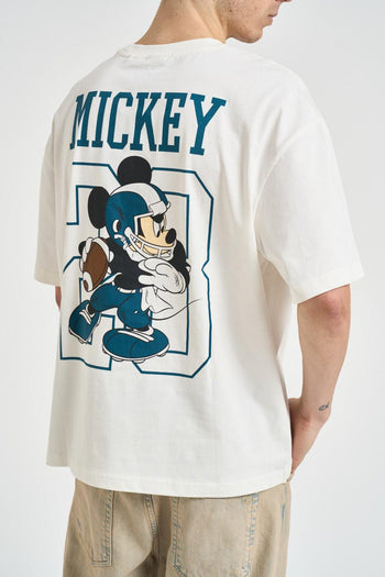 T-shirt uomo con stampa Mickey Mouse bianca - 4