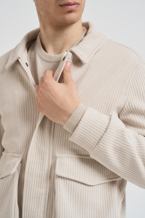 Giubbotto uomo in velluto burro - 2