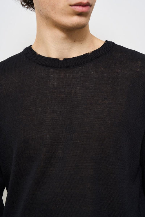 T-shirt uomo girocollo nero - 2