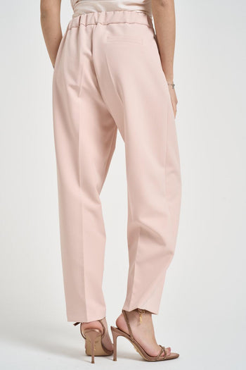 Pantalone donna barrel cipria - 4