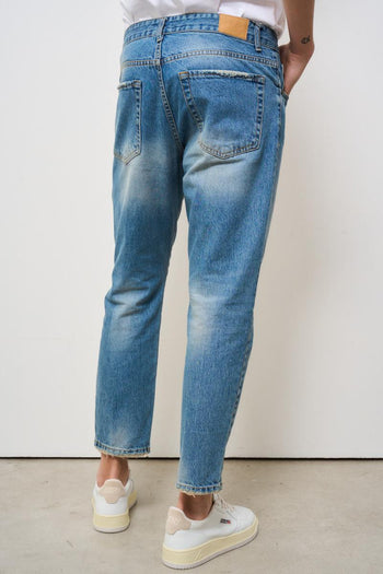 Jeans uomo regular in denim medio - 6