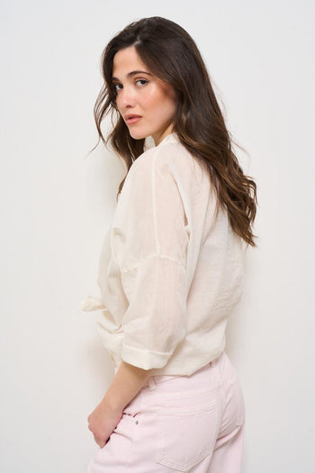 Camicia donna panna - 3