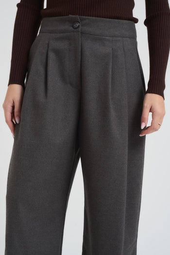 Pantalone donna balloon grigio scuro - 4