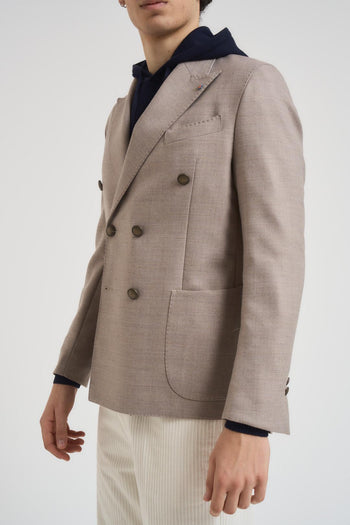 Giacca uomo doppiopetto grigio chiaro - 4