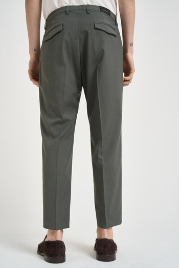 Pantalone uomo sartoriale verde - 3