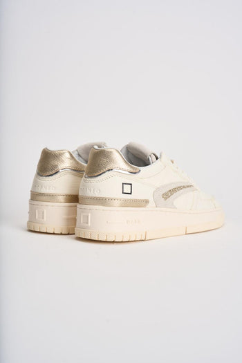 Sneakers donna Torneo bianche e oro - 7