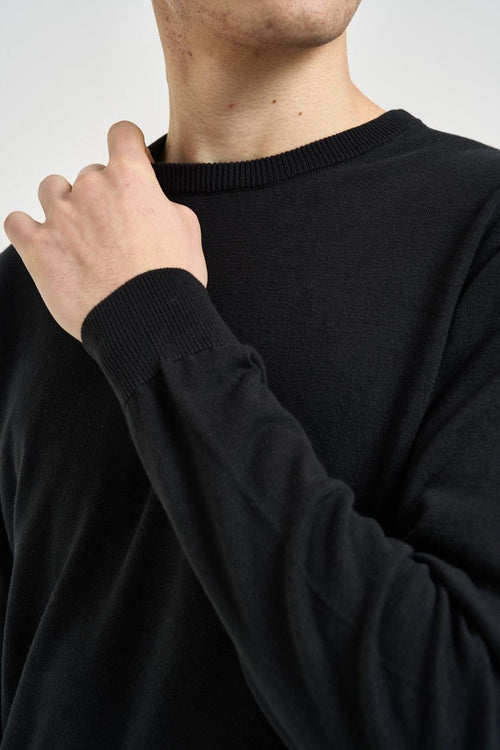 Maglia uomo girocollo nera - 2
