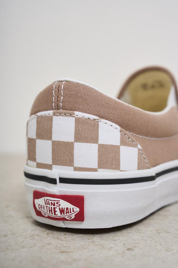Women's slip-on sneakers in powder pink check - 7