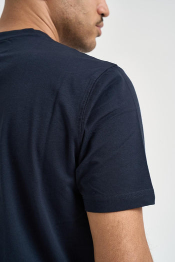 T-shirt uomo girocollo blu notte - 5