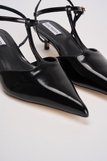 Slingback donna in vernice nero - 3