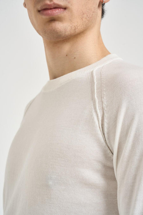 Maglia uomo girocollo bianca - 2