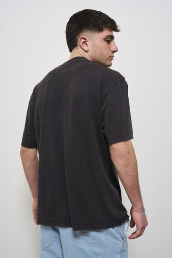 Men's black crew neck t-shirt - 4