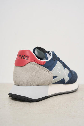 Men's blue and grey sneakers - 6