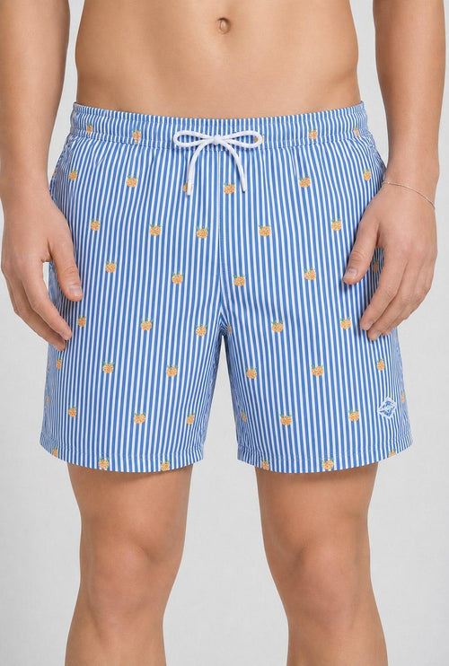 Costume uomo a righe azzurro