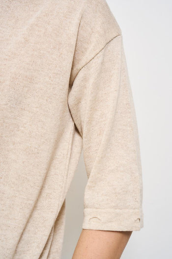 T-shirt uomo girocollo beige - 3