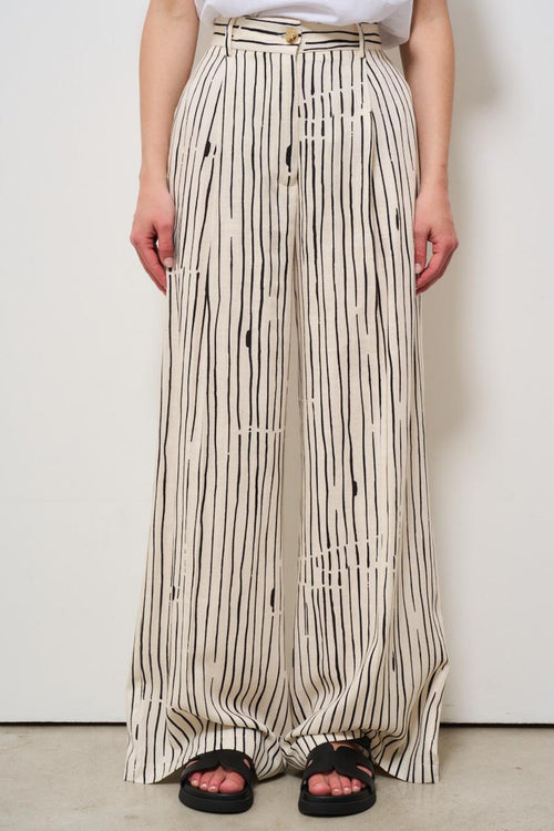 Pantalone donna a palazzo a righe