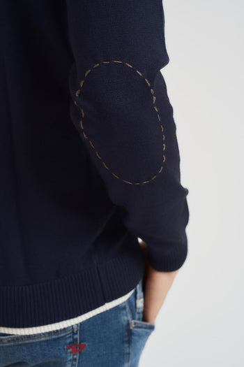 Maglia uomo girocollo blu - 5