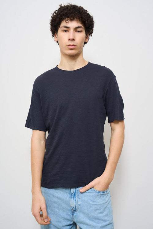T-shirt uomo girocollo blu