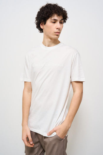 T-shirt uomo girocollo bianca - 3