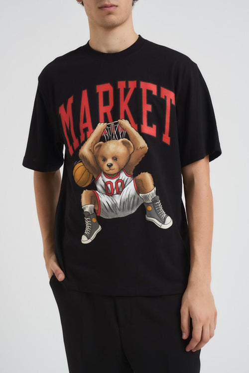 T-shirt uomo girocollo nera