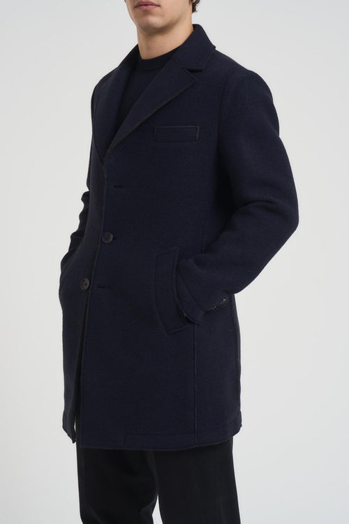 Cappotto uomo monopetto blu notte - 2