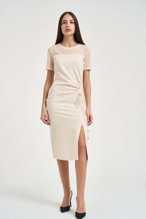 Abito donna midi panna