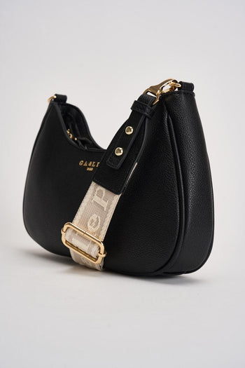 Borsa donna a tracolla in ecopelle nera - 3