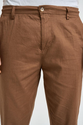 Pantalone uomo chino tabacco - 4