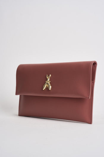 Clutch donna in pelle malva - 3