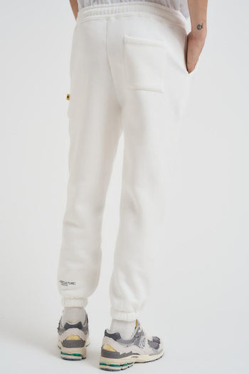 Pantalone tuta jogger uomo bianca - 5