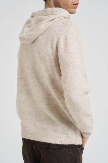 Felpa uomo in maglia beige - 4