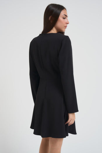 Abito donna corto nero - 6
