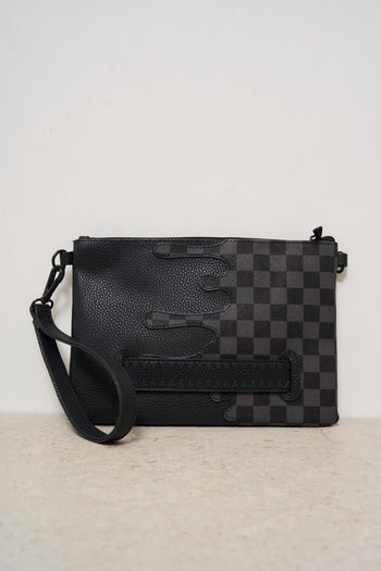 Pochette uomo in fantasia nero - 5
