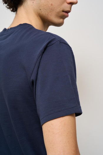 T-shirt uomo girocollo blu - 6