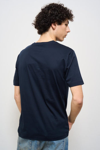 T-shirt uomo girocollo blu - 3