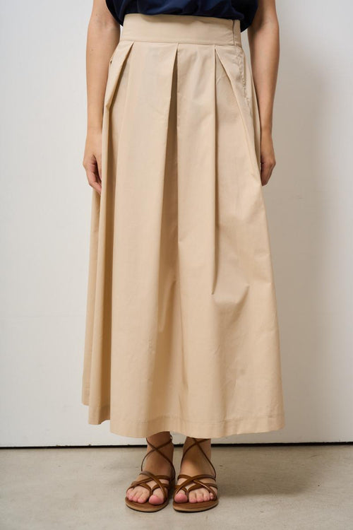Gonna donna lunga beige - 2